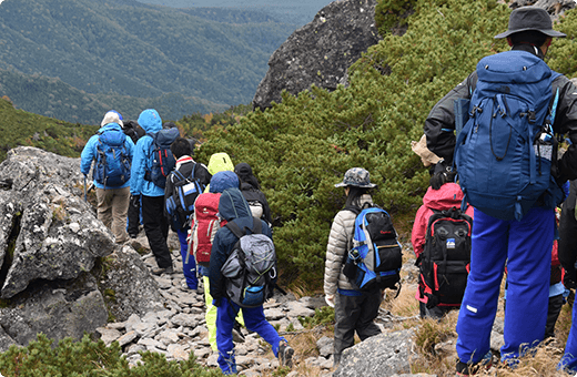 中学登山見守り